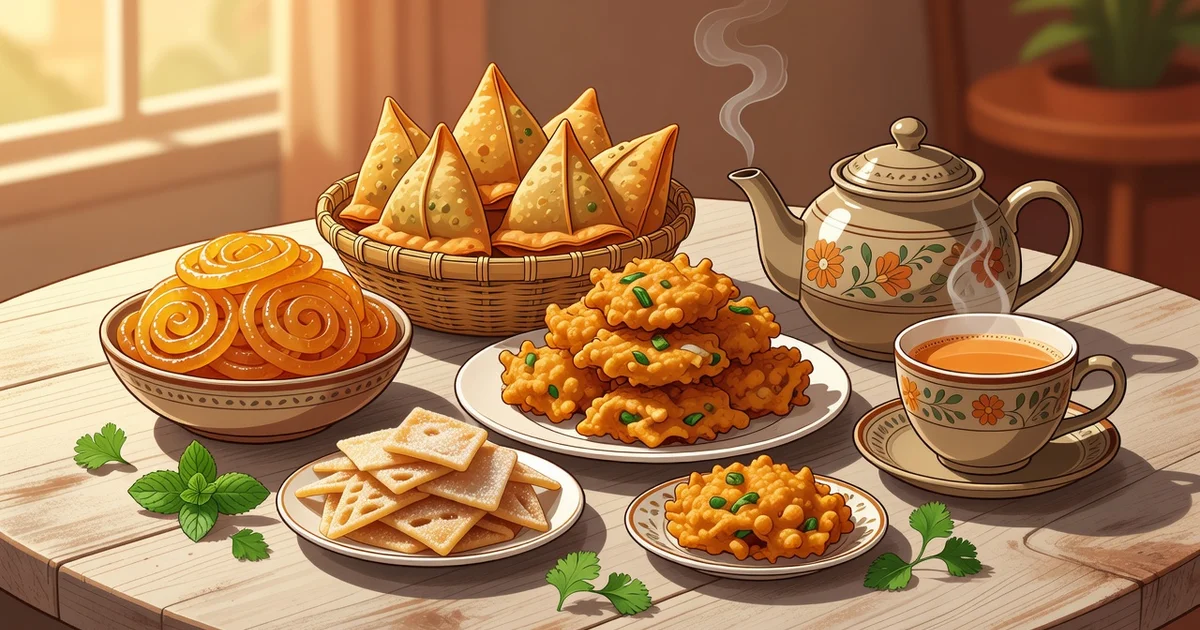 Featured image: Professional featured image for: Traditional Pakistani Snacks That Pair Perfectly With Tea: Everythi