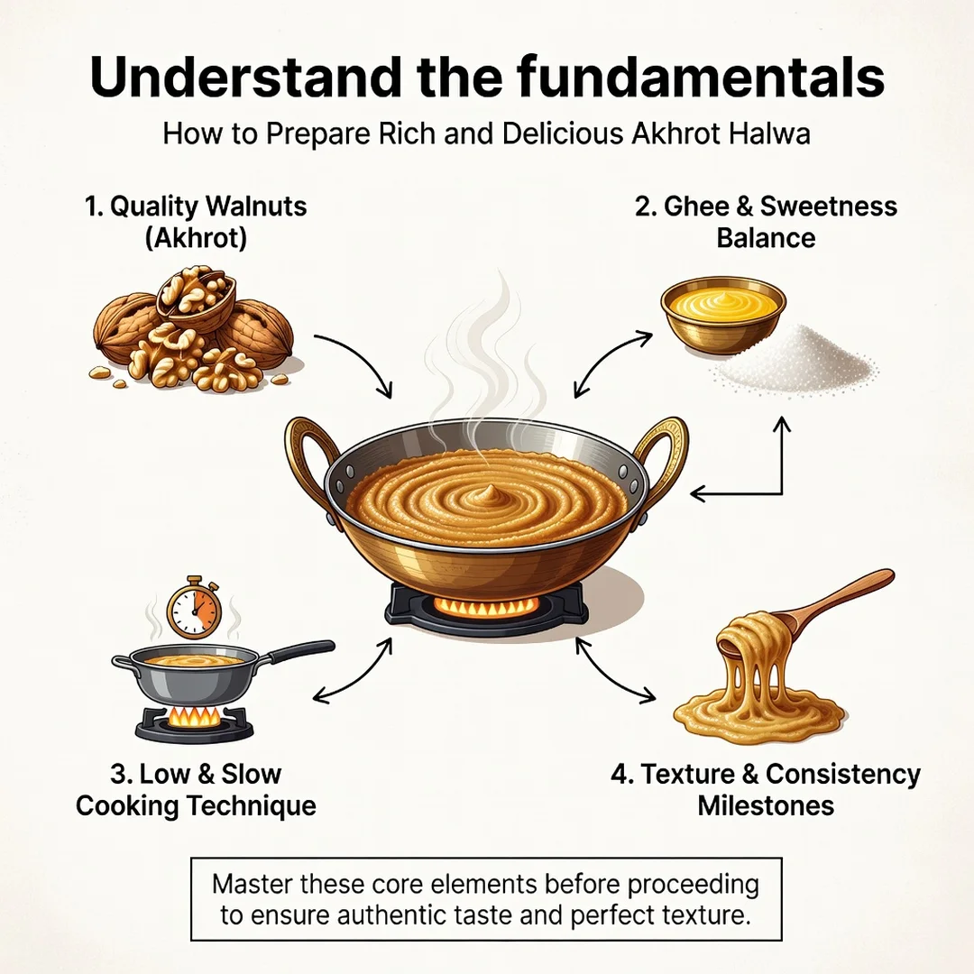 Step 1: Illustration for step: Understand the fundamentals related to How to Prepare Rich and Delicious Akhr