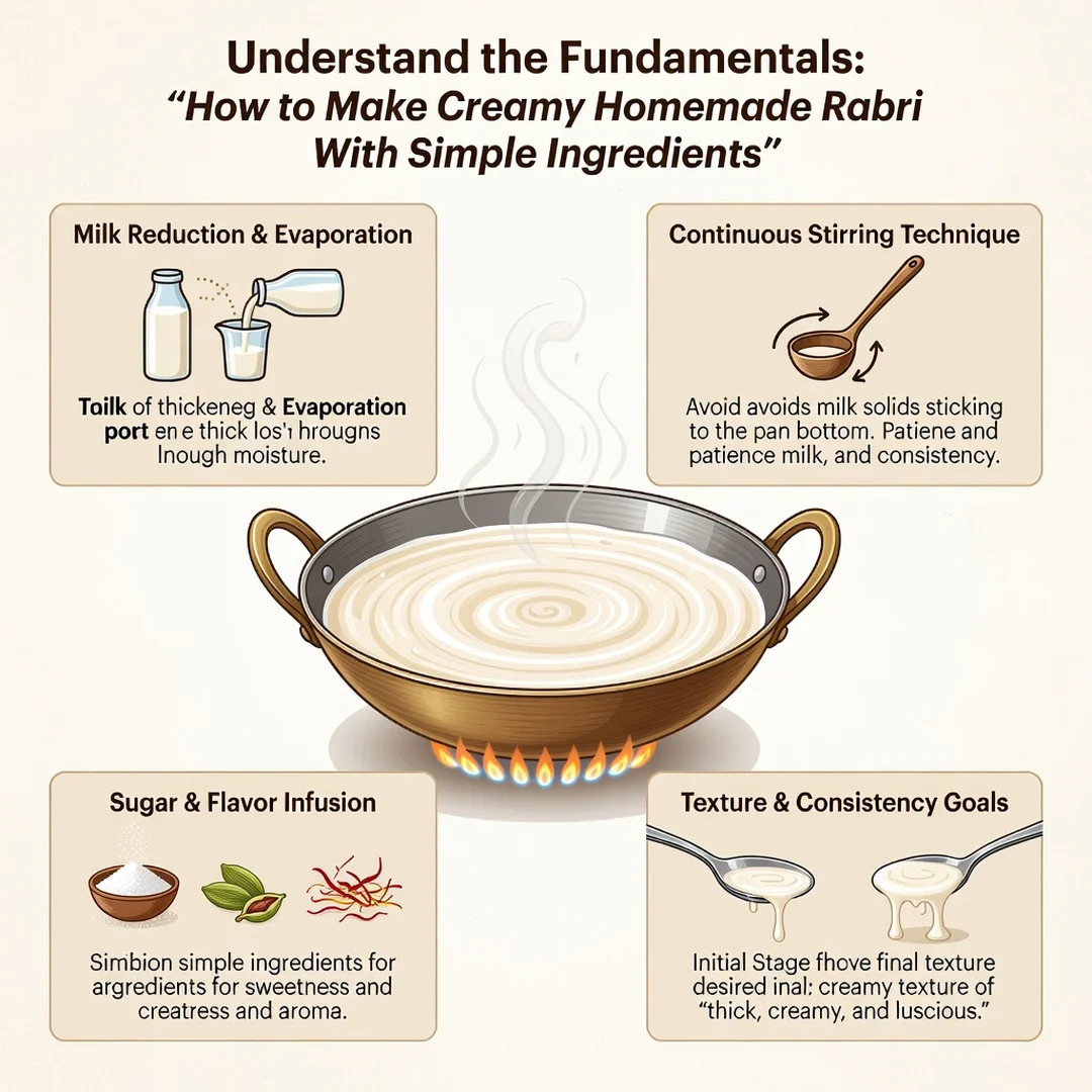 Step 1: Illustration for step: Understand the fundamentals related to How to Make Creamy Homemade Rabri With