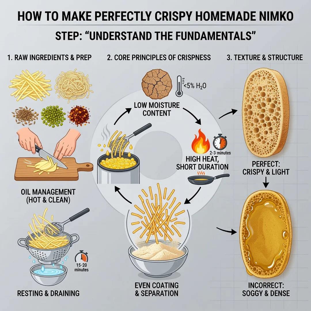 Step 1: Illustration for step: Understand the fundamentals related to How to Make Perfectly Crispy Homemade 