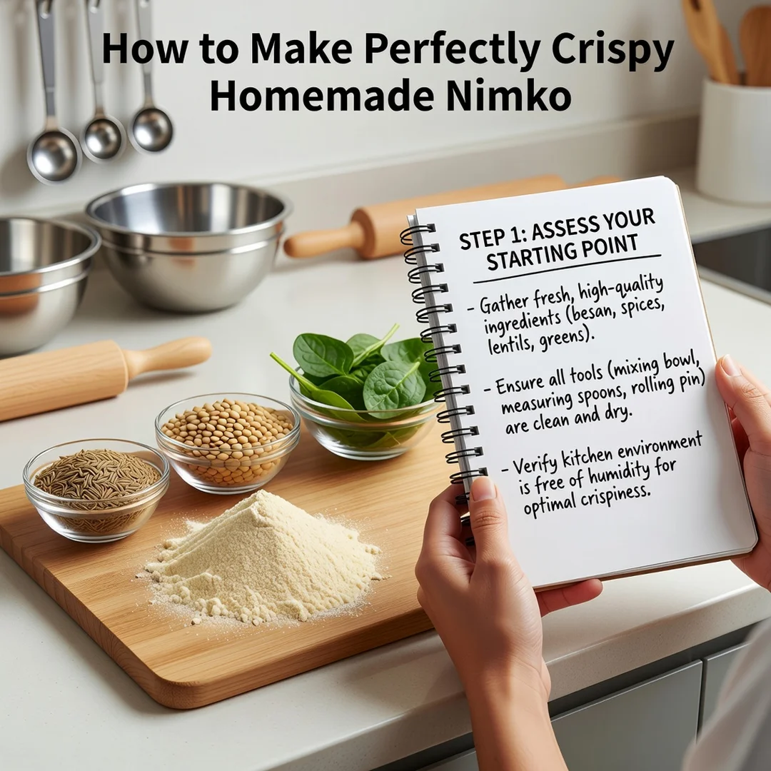 Step 2: Illustration for step: Assess your starting point related to How to Make Perfectly Crispy Homemade N