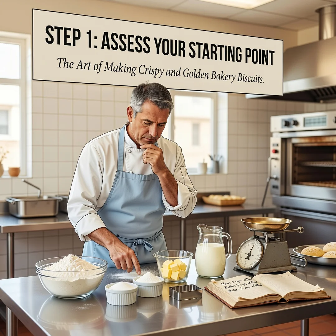 Step 2: Illustration for step: Assess your starting point related to The Art of Making Crispy and Golden Bak