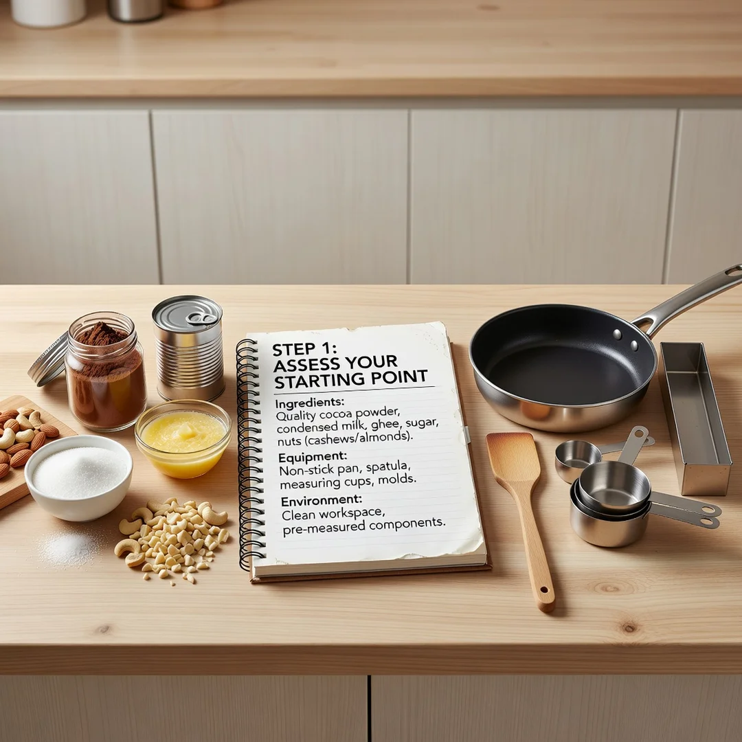 Step 2: Illustration for step: Assess your starting point related to How to Prepare Delicious Homemade Choco
