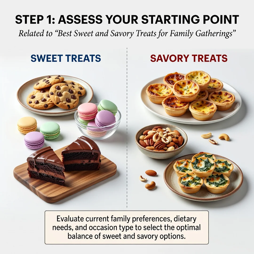 Step 2: Illustration for step: Assess your starting point related to Best Sweet and Savory Treats for Family