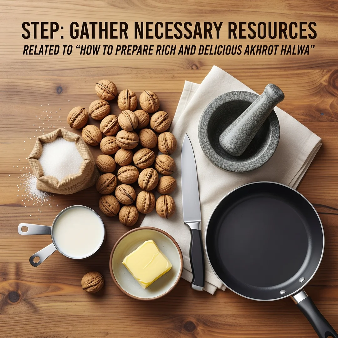 Step 4: Illustration for step: Gather necessary resources related to How to Prepare Rich and Delicious Akhro