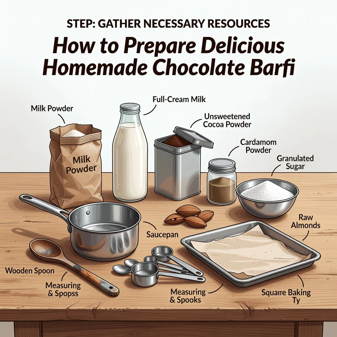 Step 4: Illustration for step: Gather necessary resources related to How to Prepare Delicious Homemade Choco