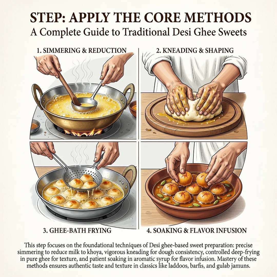 Step 5: Illustration for step: Apply the core methods related to A Complete Guide to Traditional Desi Ghee S