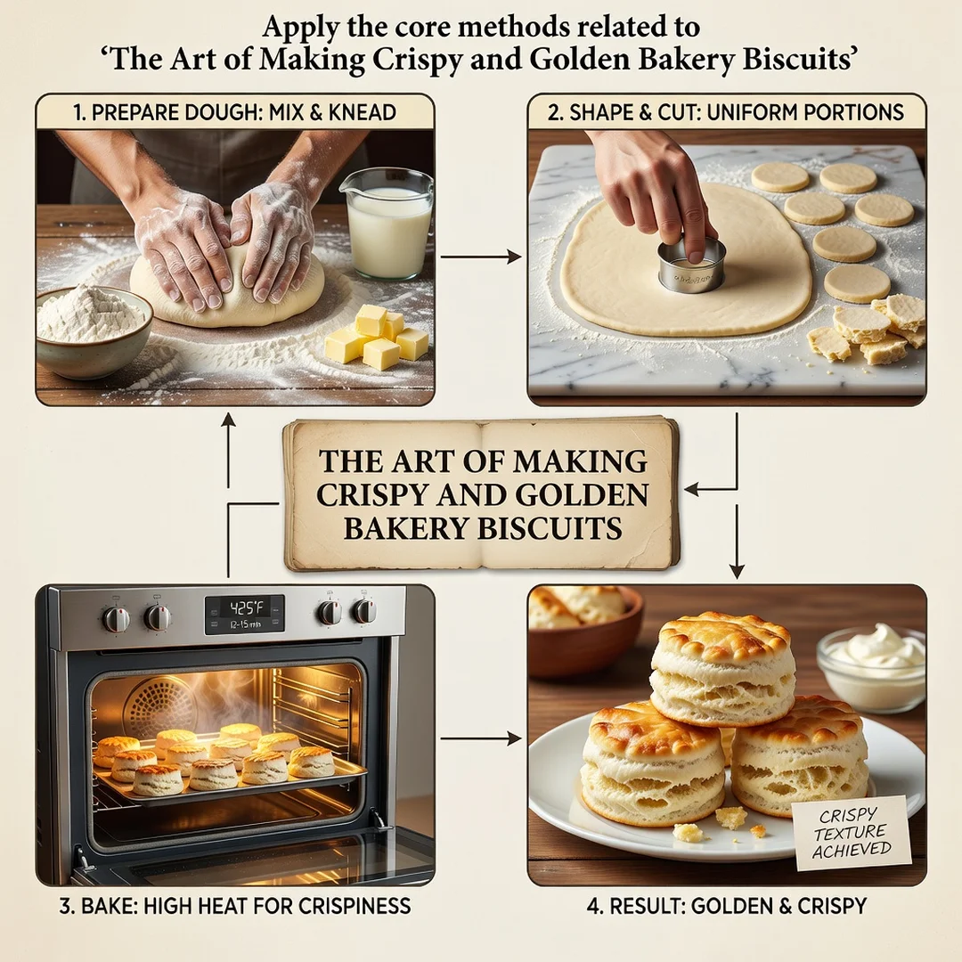 Step 5: Illustration for step: Apply the core methods related to The Art of Making Crispy and Golden Bakery 